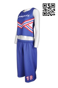 CH145 design cheer uniform team group vest uniform company hk